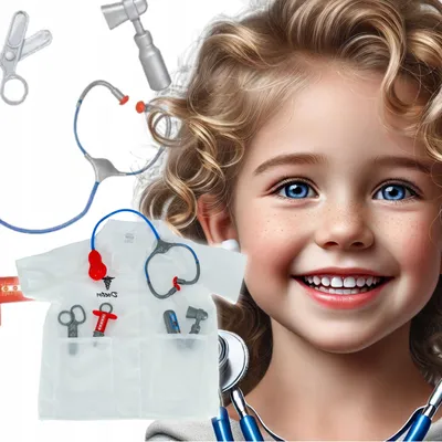 Produktbild von Arztkostüm für Kinder mit Zubehör Karnevall