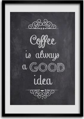Produktbild von Bild - Bilderrahmen - 50 cm x 70 cm - MDF - Rahmen - Wandkunst Kaffee-Collage