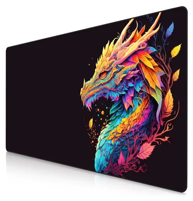 Zdjęcie produktu dla Titanwolf Gaming Mousepad, XXXL Speed Mousepad 1200 x 600 mm, szybkość i precyzja, kolor Dragon