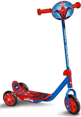 Image de Trottinette 3 Roues SPIDERMAN, Ajustable en Hauteur, Plateau Anti-Dérapant, Garçon, Dès 2 Ans