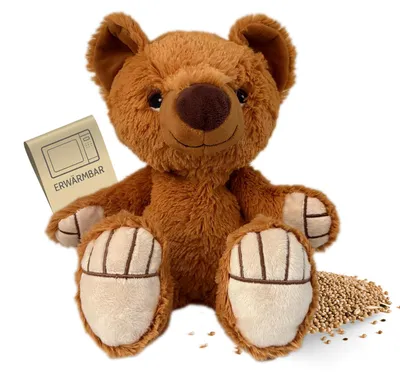 Immagine prodotto di Habibi Peluche classico orso riscaldante marrone peluche cuscino riscaldante peluche