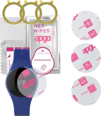 Produktbild von apgo 3 Stück Schutzglas, klar, kompatibel mit MyKronoz ZeCircle Smartwatch, Hybrid 8H, Ersatz für Hartglas, Displayschutzglas, Bildschirmschutz, Displayschutz, kratzfest