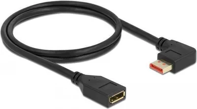 Obrázok produktu pre DELOCK Predlžovací kábel DisplayPort 8K 60 Hz 1 m zástrčka 90° ľavý uhol do zásuvky