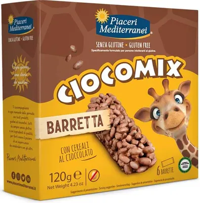 Immagine prodotto di Piaceri Mediterranei Ciocomix Puffreisriegel 120g
