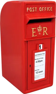 Image de Boîte aux lettres de style anglais, boîte aux lettres rouge, boîte aux lettres murale, boîte aux lettres sur pied, boîte aux lettres en fonte