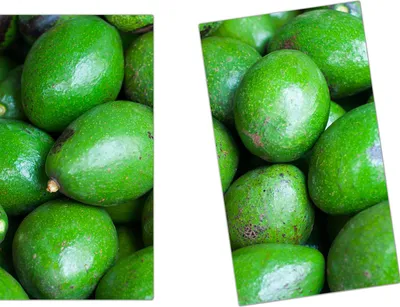 Produktbild von Spritzschutz Herdabdeckplatte Schneidebrett aus Glas Frische Avocado 2-Teilig (60x52cm)