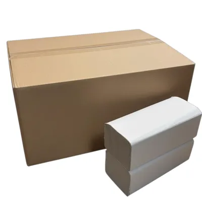 Produktbild von Comfy® Falthandtücher V-Falz Natur 4000 Blatt, 1-lagige Papierhandtücher, 20 Packungen Handtuchpapier für Spender, Papierhandtücher Haushalt & Gewerbe