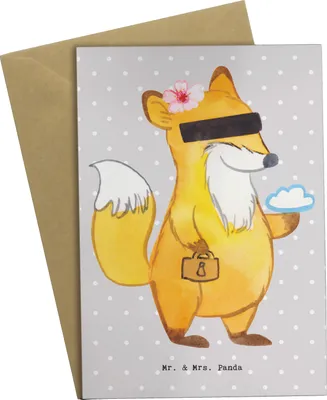 Produktbild von Mr. & Mrs. Panda Grußkarte Datenschutzbeauftragte Herz - Grau Pastell - Geschenk, Grußkarten, Datenschutz, osterkarten, Datenschützerin, Zensiert, Privatsphäre