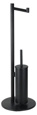 Produktbild von Bemeta Dark WC-Set mit freistehendem Toilettenpapierhalter, schwarz