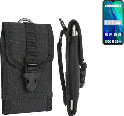 Produktbild von K-S-Trade Holster Handy Hülle kompatibel mit Ulefone Power 6 Holster Handytasche Gürtel Tasche Schutz Hülle Robust Outdoor schwarz