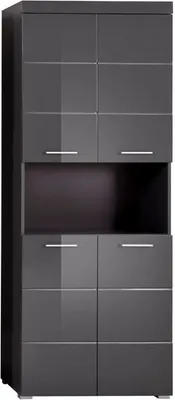 Produktbild von trendteam Bad Hochschrank Amanda Grau Melamin/Agave grau HG.TZ 73 x 190 x 31 cm