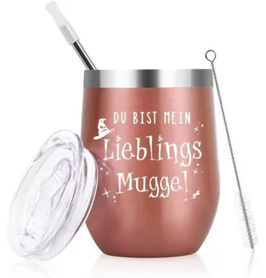 Productafbeelding van Koffiemok 350 ml, 12 oz, "Favoriete Mok" - Roségoud