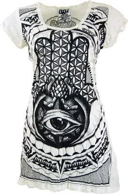 Produktbild von Sure Long Shirt, Minikleid Fatimas Hand - Weiß, Damen, Baumwolle, Größe: S