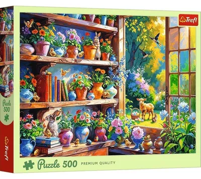 Obrázek produktu pro Puzzle 500 Wiosenny poranek w oranżerii 37558