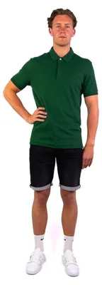 Produktbild von Lacoste Polo grün einfarbig Baumwolle normale Passform