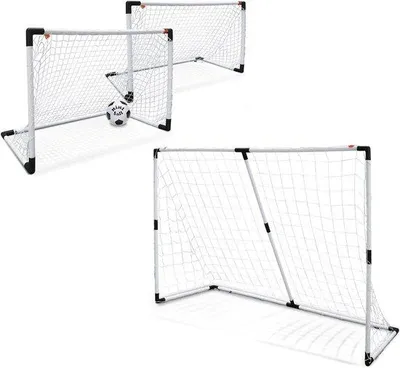 Productafbeelding van Famanu voetbaldoel voor kinderen en volwassenen - 1 groot doel of 2 kleine doelen