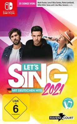 Obrázek produktu pro Ravenscourt Let's Sing 2021, Nintendo Switch, Očekáváno hodnocení, Fyzické médium