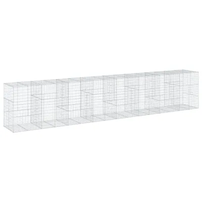 Zdjęcie produktu dla vidaXL Gabion z pokrywą 800x100x150 cm Ocynkowane żelazo