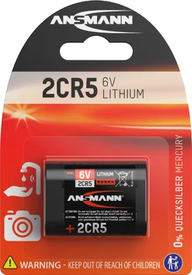 Obrázek produktu pro Ansmann 5020032, Baterie na jedno použití, Lithium, 6 V, 2 kusů, Černá, -40 - 60 °C