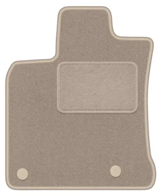 Produktbild von Fahrermatte Velours für Nissan Qashqai J10 I 2006-2013 (Crossover) – 1-tlg, Beige, passgenau – Wielganizator LUX
