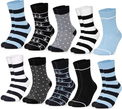 Produktbild von Occulto Damen Baumwollsocken 10er Pack (Modell: Lotte)