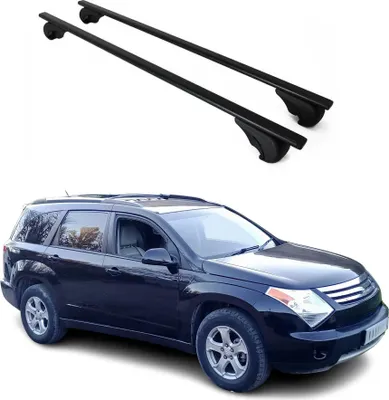 Produktbild von Dachträger Grundtäger für Suzuki XL-7 2007-2009 75kg Metall Schwarz 2 tlg