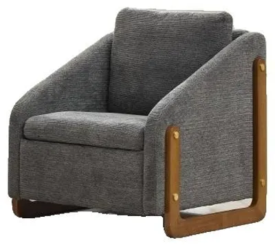 Obrázek produktu pro Akcentní židle, ergonomický design, snadná montáž, šedá barva