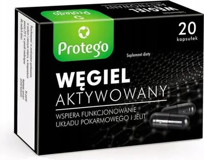 Obrázok produktu pre Protego Węgiel aktywowany 20 kapsułek
