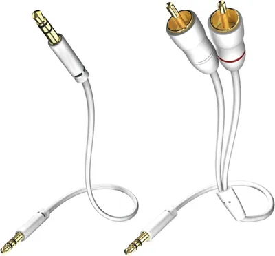 Produktbild von Inakustik 0.5m Star MP3 Audio Cable, 3.5mm, 2 x RCA, Gold