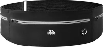 Produktbild von Famanu Hüfttasche Schwarz - Verstellbar für Sport, Fitness und Outdoor, 80-110 cm