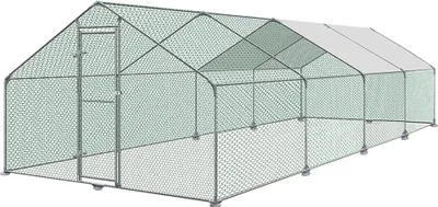 Produktbild von ACXIN Hühnerstall Käfige Kleintierstall - Freilaufgehege mit PE Dach für Geflügel, Kaninchen, Kleine Haustiere, Hunde (3 x 8 x 2 m)