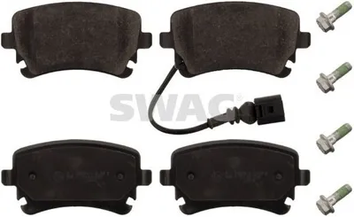 Produktbild von SWAG Bremsbeläge Satz Hinten Bremsklötze für VW Transporter V Bus (7HB, 7HJ, 7EB, 7EJ, 7EF, 7EG, 7HF, 7EC) 30 91 6860