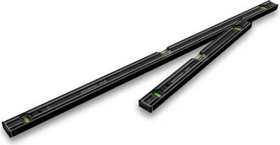 Produktbild von Stabila Wasserwaagen-Set 80 AS-2 Dark Shadow, 2-teilig, 60 cm, 120cm, Aluminium