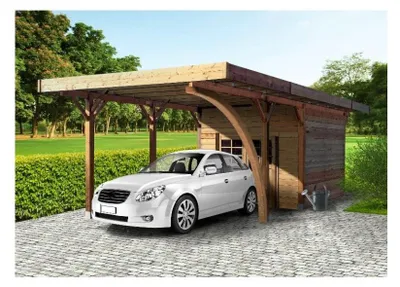 Image de Solid Carport Combination 4064X7064
