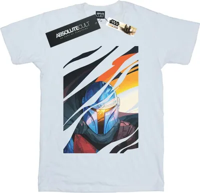 Produktbild von Star Wars - "The Mandalorian" T-Shirt für Damen BI45561 (4XL) (Weiß)