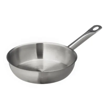 Obrázok produktu pre Metro Professional Panvica bez povrchovej úpravy | Ø 28 cm | Nerezová oceľ | Vhodná do rúry do max. 240 °C | Vhodná aj na indukčné varné dosky | Panvica | Univerzálna panvica | Vhodná aj na komerčné použitie