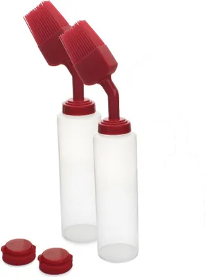 Produktbild von Saucenflaschen mit Pinsel- & Dosierkappe, 2er Set