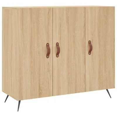 Image de Buffet chêne sonoma 90x34x80 cm bois d'ingénierie
