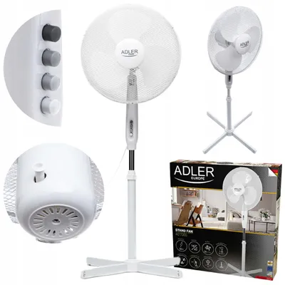 Obrázek produktu pro Adler AD 7305, Bílá, Podlaha, 51 dB, 40 cm, 90°, 55 W