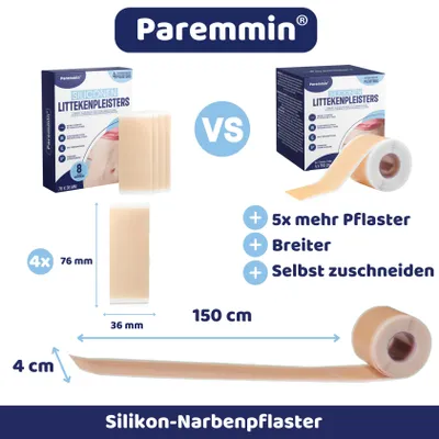 Productafbeelding van Silicone pleisters voor littekens en stretchmarks, rol van 4 x 150 cm