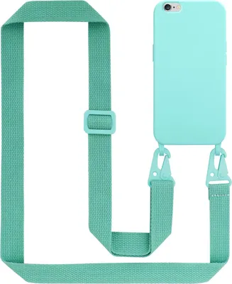 Obrázek produktu pro Cadorabo Ochranné pouzdro pro Apple iPhone 6 / 6S Case v tyrkysové barvě Řetězové pouzdro na mobilní telefon s nastavitelnou délkou kabelu