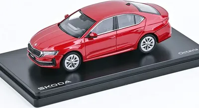 Image de Skoda Octavia IV FL (2024) Rouge et métallisé - ABREX 1:43