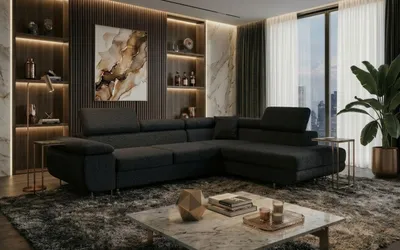 Produktbild von DIVANO Ecksofa mit Schlaffunktion und Bettkasten MILANO