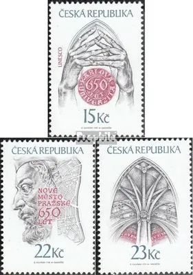 Produktbild von Briefmarken Tschechien 1998 Mi 173-175 (kompl.Ausg.) postfrisch Prag