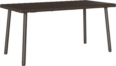 Obrázek produktu pro Zahradní konferenční stolek obdélníkový hnědý 80x40x37 cm