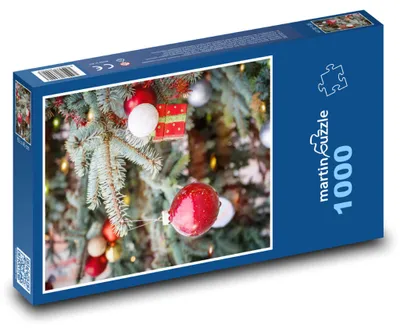 Obrázok produktu pre Puzzle 1000 Vianočné ozdoby na stromčeku - martinpuzzle