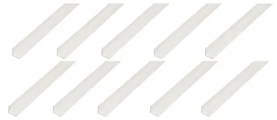 Produktbild von Alberts 10 x Winkelprofil, PVC, weiß, 50 x 50 x 1,2 mm, Länge 2 m