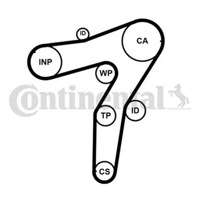 Produktbild von Continental ContiTech CT1183 Zahnriemen für OPEL INSIGNIA Caravan Astra J Sports Tourer (P10) ASTRA J ZAFIRA TOURER C (P12) INSIGNIA