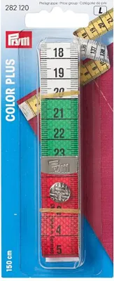 Image de Mètre ruban avec bouton-pression Color Plus, 150 cm/cm