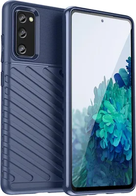 Produktbild von Conie Schutzhülle für Samsung Galaxy S20 FE Tasche Silikon Case Muster Cover Bumper TPU Hülle in Blau
